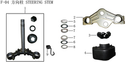Lifan Kpr200 Steering Column Assembly(Image #01)