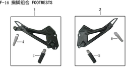 Lifan Kpr200 Front left footrest combination(Image #05)