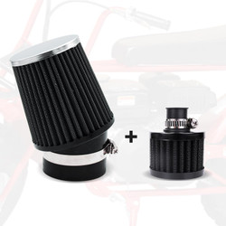 Mini bike Upgraded Air Filter Kit for Predator 212cc Coleman CT200U CT200U-EX BT200X KT196 196cc Baja Warrior MB165 MB200 Mini Bike Go Kart 224cc 420cc Honda GX160 GX200 GX390 Engine Performance Parts