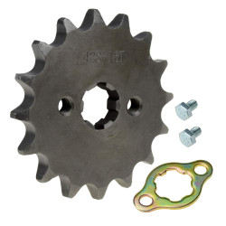 428 16T 17mm Motorcycle Front Engine Sprocket for 50cc 70cc 110cc 125cc 140cc 160cc Honda TaoTao Roketa Coolster Sunl Lifan Chinese ATV Quad Dirt Bike