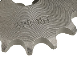 428 16T 17mm Motorcycle Front Engine Sprocket for 50cc 70cc 110cc 125cc 140cc 160cc Honda TaoTao Roketa Coolster Sunl Lifan Chinese ATV Quad Dirt Bike