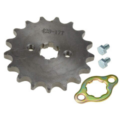 428 17T 17mm Motorcycle Front Engine Sprocket for 50cc 70cc 110cc 125cc 140cc 160cc Honda TaoTao Roketa Coolster Sunl Lifan Chinese ATV Quad Dirt Bike