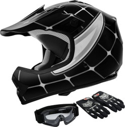 DOT Youth Kids Motocross ATV Helmets Offroad Street Dirt Bike Go-Kart BMX MX Full Face Helmet