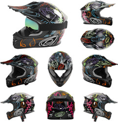 DOT Youth Kids Motocross ATV Helmets Offroad Street Dirt Bike Go-Kart BMX MX Full Face Helmet