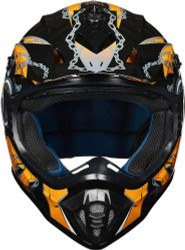 Youth & Kids Dirt Bike Helmets Motocross ATV Dirtbike BMX MX Offroad Full Face Motorcycle Helmet, DOT Approved Model 128YS (Blue Black, Youth-Large)
