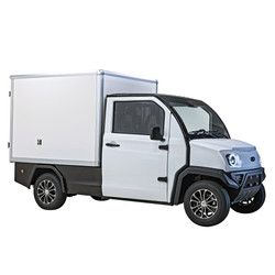 NeoDrive eCart Box: High-Performance Electric Utility Truck with Climate-Controlled Cabin & 108 cu ft Cargo Box