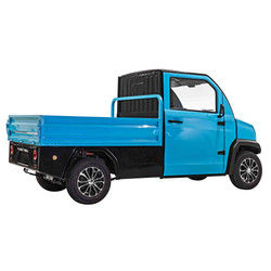 NeoDrive eCart: High-Performance Electric Utility Truck with Climate-Controlled Cabin & 25 cu ft Cargo Bed