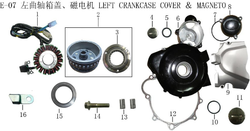 Lifan X-Pect Engine Crankshaft Left Oil Seal(Image #15)