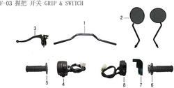 Lifan X-Pect 200 Directional Handlebar(Image #01)