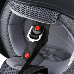 Adult Motorcycle 3/4 Open Face Helmet with Visor Cafe Racer Cruiser DOT Approved S M L XL