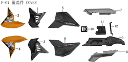 Lifan X-Pect 200 Right Cover Assembly (Image #05)