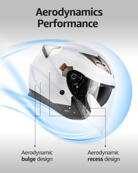 Open Face Motorcycle Helmets, DOT Approved 3/4 Helmet Motorcycle Dual Visor Quick Release Buckle, Helmets for Adults Motorcycle Men Women Helmets for Moped Scooter Street