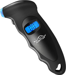 Digital Tire Pressure Gauge, 150PSI 4 Setting for Cars, Trucks and Bicycles, Backlit LCD and Anti-Skid Grip for Easy and Accurate Reading