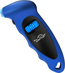 Digital Tire Pressure Gauge, 150PSI 4 Setting for Cars, Trucks and Bicycles, Backlit LCD and Anti-Skid Grip for Easy and Accurate Reading
