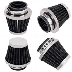 AHL Red 42mm Universal Air Filter for Pod | Fits 50cc-250cc Motorcycles, Scooters, ATVs, and Dirt Bikes