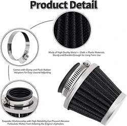 AHL Red 42mm Universal Air Filter for Pod | Fits 50cc-250cc Motorcycles, Scooters, ATVs, and Dirt Bikes