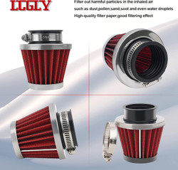 2PCS 42mm Universal Air Filter for GY6 125CC-250CC Dirt Bike, ATV, Quad, Go Kart, Moped & Motorcycle