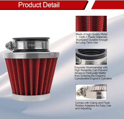 2PCS 42mm Universal Air Filter for GY6 125CC-250CC Dirt Bike, ATV, Quad, Go Kart, Moped & Motorcycle
