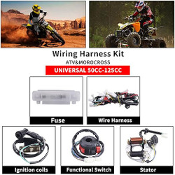 Complete Electrics Wiring Harness Kit for 50cc-125cc ATVs, Dirt Bikes, Pit Bikes, Go Karts – OTOHANS Automotive