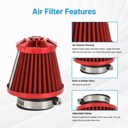 35mm (1-3/8") Air Filter Compatible with TaoTao, Coolster, 50cc-125cc Dirt Bikes, ATVs, and Go-Karts