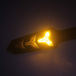 Motorcycle Indicators Flowing Turn Signal Lights Y Shape LED Bulbs For Motorbike Scooter Off Road (DC-12V)