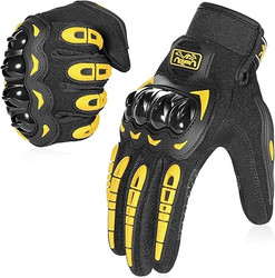 Motorcycle Gloves – Breathable, Touchscreen, Anti-Slip Grip, Hard Knuckle Protection
