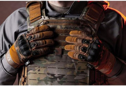 Tactical Shooting Hard Knuckle Gloves for Men and Woman with Touchscreen Fingers - Durable and Comfortable Hand-Gear for Outdoor Work Shooting and Hunting-Camouflage-Hard Knuckle