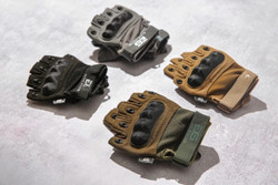 Tactical Shooting Hard Knuckle Gloves for Men and Woman with Touchscreen Fingers - Durable and Comfortable Hand-Gear for Outdoor Work Shooting and Hunting-Camouflage-Hard Knuckle