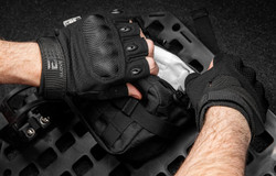 Tactical Shooting Hard Knuckle Gloves for Men and Woman with Touchscreen Fingers - Durable and Comfortable Hand-Gear for Outdoor Work Shooting and Hunting-Camouflage-Hard Knuckle