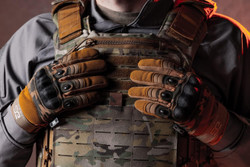 Tactical Shooting Hard Knuckle Gloves for Men and Woman with Touchscreen Fingers - Durable and Comfortable Hand-Gear for Outdoor Work Shooting and Hunting-Camouflage-Hard Knuckle