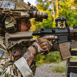 Tactical Shooting Hard Knuckle Gloves for Men and Woman with Touchscreen Fingers - Durable and Comfortable Hand-Gear for Outdoor Work Shooting and Hunting-MULTICAM