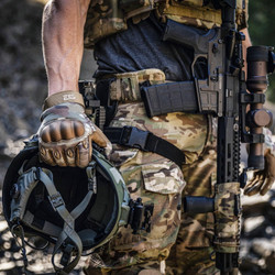 Tactical Shooting Hard Knuckle Gloves for Men and Woman with Touchscreen Fingers - Durable and Comfortable Hand-Gear for Outdoor Work Shooting and Hunting-MULTICAM