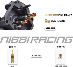PE17 Carburetor with 48mm Air Filter – High-Performance 17mm Carb Kit for 80cc 90cc 100cc Dirt Bike, Pit Bike, Apollo, TaoTao, Lifan, Kayo, SSR