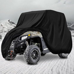 Heavy Duty 2-3 Seater UTV Cover for Hisun Axis Massimo 400 450 500 550 700 750 tboss,Coleman,CFMOTO,Yamaha BMS Ranch Pony Stallion 500 600 Waterproof Windproof Dustproof with Storage Bag