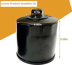 Oil Filter for Hisun ATV/UTV 250 400 450 500 550 700 750 – Fits Massimo, Axis, Coleman, Bennche, Cub Cadet, SuperMach | Replaces 15200-F39-0000
