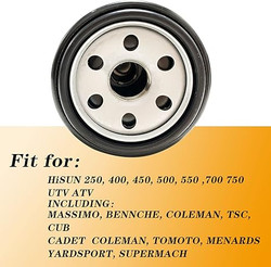 Oil Filter for Hisun ATV/UTV 250 400 450 500 550 700 750 – Fits Massimo, Axis, Coleman, Bennche, Cub Cadet, SuperMach | Replaces 15200-F39-0000