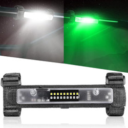 UTV Interior Dome Light Universal Roll Bar Mount LED Light for UTV ATV Polaris RZR Can-Am Ranger Pioneer Talon Yamaha Kawasaki Off Road - White/Green