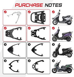 Motorcycle Tail Bag Motorcycle Trunk Box Motorcycles Accessories Motorcycles Bag Storage Scooter Trunk Motor cycle Top Case W/Soft Backrest, Lock, Handle For Helmet - 48l Capacity (Black)