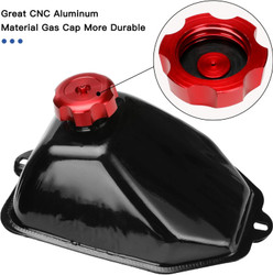 Metal Gas Fuel Tank Cap for 110cc 125cc 50cc 70cc 90cc ATV Coolster Taotao ATA-110B Chinese Quad 4 Wheeler PeaceSport Roketa Kazuma BMS Yamoto Baja Sunl Lawnmower Buyang Parts