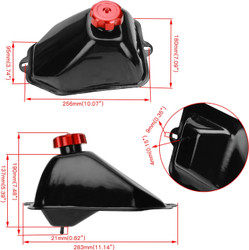 Metal Gas Fuel Tank Cap for 110cc 125cc 50cc 70cc 90cc ATV Coolster Taotao ATA-110B Chinese Quad 4 Wheeler PeaceSport Roketa Kazuma BMS Yamoto Baja Sunl Lawnmower Buyang Parts
