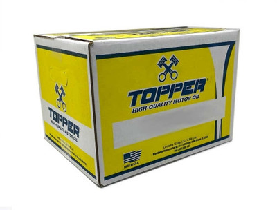 TOPPER 4T 20W50 Regular Motor Oil 12x1 Liter Case - Made in USA