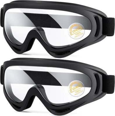 Kids Motorcycle Goggles - 2-Pack Dirt Bike Off-Road Racing Goggles for Boys & Girls