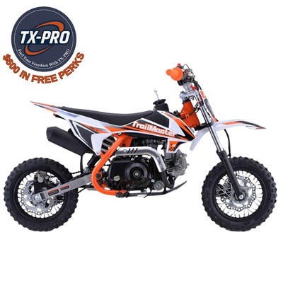 TX-PRO TM11 110cc Dirt Bike, Automatic Clutch Delivered Assembled & Tested + $600 Free Perks