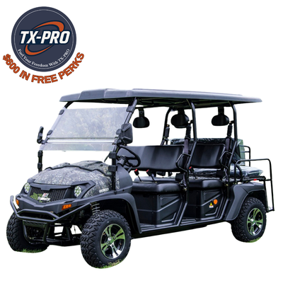 TX-PRO Electric Taurus 80ED GV UTV, Steering Wheel With Rear Flip Seat - Delivered Assembled & Tested + $600 Free Perks