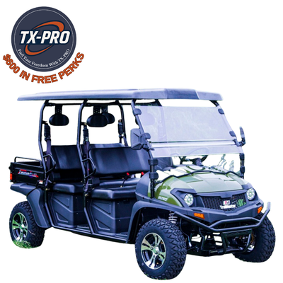 TX-PRO Electric Taurus 80ED U UTV, Steering Wheel With Rear Dump Bed - Delivered Assembled & Tested + $600 Free Perks