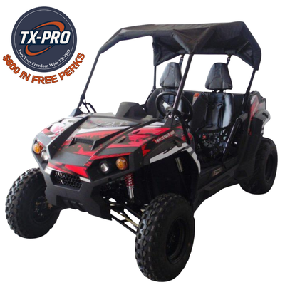 TX-PRO Challenger 300E UTV Side-by-Side, Liquid-Cooled Fully Automatic with Reverse Engine - Delivered Assembled & Tested + $600 Free Perks