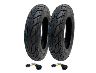 TIRE SET 3-50_10 Tubeless Street P124 + VALVE STEM SET