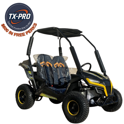 TX-PRO Cheetah 6 Kids Go Kart, 5.5hp E-start Remote Start/Kill with Reverse - Delivered Assembled & Tested + $600 Free Perks