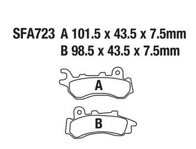 Brake Pads for HONDA PCX 150 WW-J - For Full list of application Click here and Check Fitment