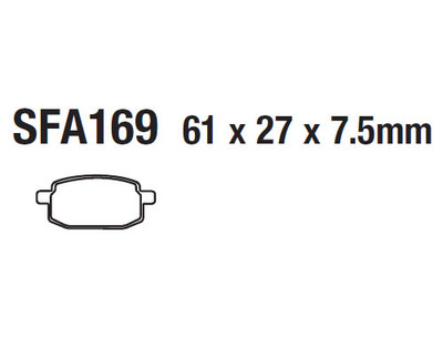 Brake Pads for YAMAHA Zuma 50cc - For Full list of application Click here and Check Fitment